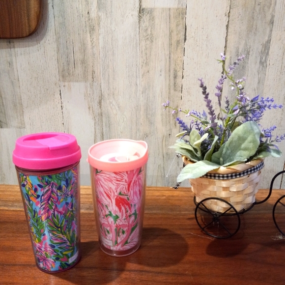 Lilly Pulitzer Other - Lilly Pulitzer travel mug coffee wine for 2